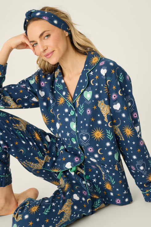 Pj Salvage Flannels Wild At Heart 3-Piece PJ Set